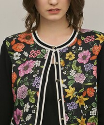 GRACE CONTINENTAL（グレースコンチネンタル）の「フラワープリントニットカーディガン（カーディガン/ボレロ）」