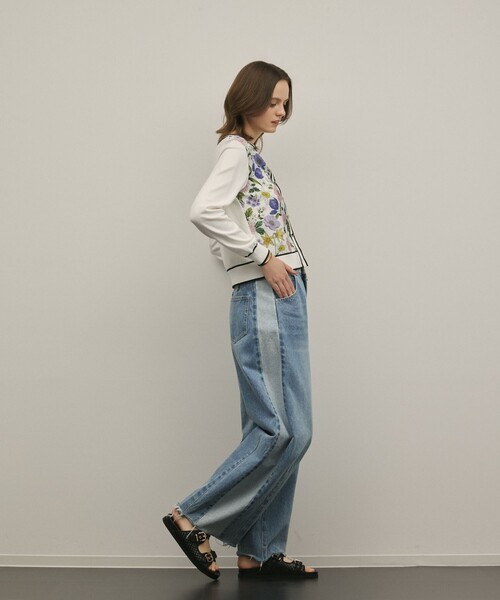 GRACE CONTINENTAL（グレースコンチネンタル）の「フラワープリントニットカーディガン（カーディガン/ボレロ・レディース・ホワイト/ブラック・36）」の17枚目の写真