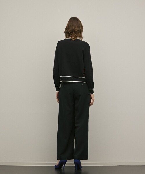 GRACE CONTINENTAL（グレースコンチネンタル）の「フラワープリントニットカーディガン（カーディガン/ボレロ・レディース・ホワイト/ブラック・36）」の21枚目の写真