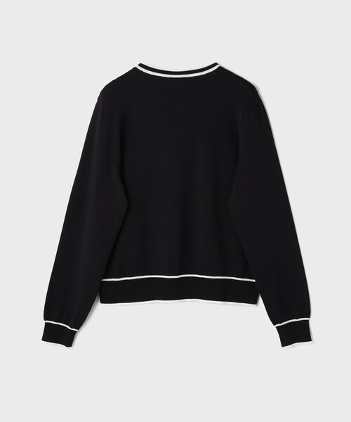 GRACE CONTINENTAL（グレースコンチネンタル）の「フラワープリントニットカーディガン（カーディガン/ボレロ・レディース・ホワイト/ブラック・36）」の7枚目の写真