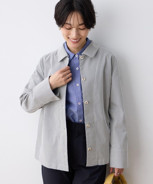 DECOY SINCE 1981(デコイシンスイチキュウハチイチ)の「ストライプジャケット(その他アウター・レディース・グレー・9号/11号/13号)」の16枚目の写真