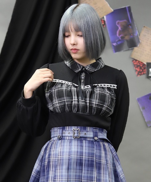 axes femme｜アクシーズファムのトップス（ブラック/黒色系・無地