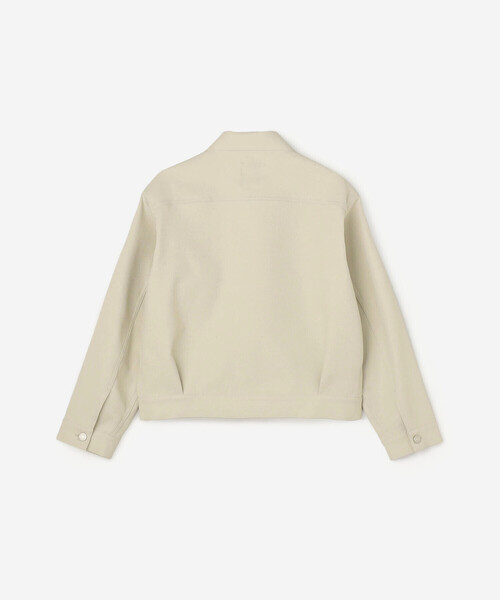 DANTON(ダントン)の「DANTON | ガルゼ シャツブルゾン WOMEN(ブルゾン・レディース・ブラック/グレイッシュベージュ・36)」の4枚目の写真