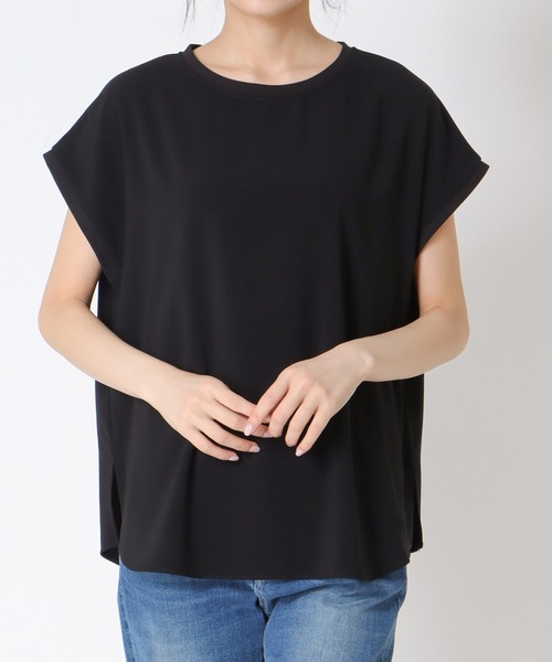 Jines（ジネス）の「アムンゼンフレンチスリーブブラウス（シャツ/ブラウス・レディース・ホワイト/ブラック・38）」の2枚目の写真