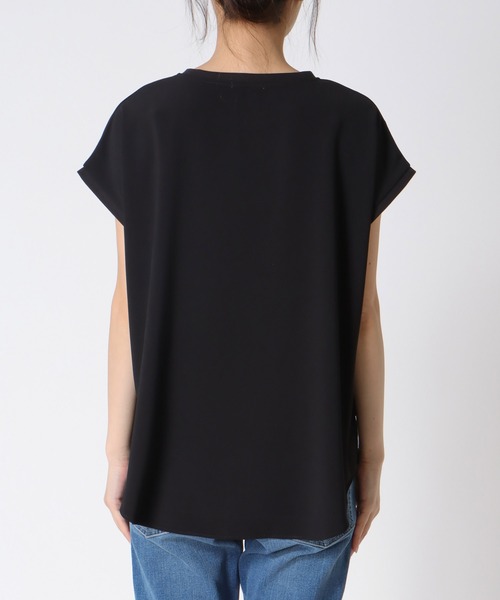 Jines（ジネス）の「アムンゼンフレンチスリーブブラウス（シャツ/ブラウス・レディース・ホワイト/ブラック・38）」の5枚目の写真