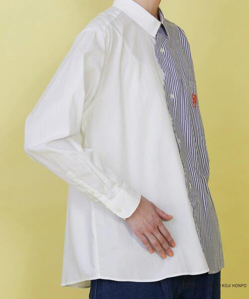 FRAPBOIS（フラボア）の「OSAMU GOODS スカラップシャツ（シャツ/ブラウス・レディース・ブラック/ホワイト・1）」の10枚目の写真