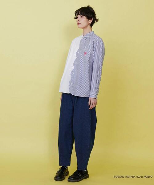 FRAPBOIS（フラボア）の「OSAMU GOODS スカラップシャツ（シャツ/ブラウス・レディース・ブラック/ホワイト・1）」の14枚目の写真