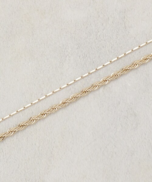 OPAQUE.CLIP(オペークドットクリップ)の「細チェーン2連ネックレス(ネックレス・レディース・シルバー/ゴールド・00)」の4枚目の写真