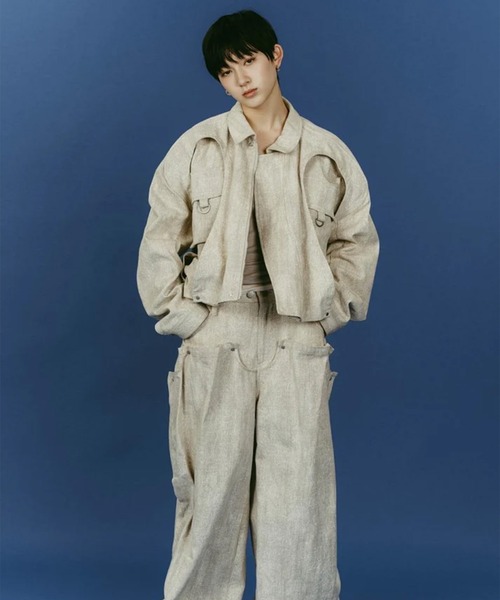 cling drape denim pants(unisex)（デニムパンツ）｜Knuth Marf