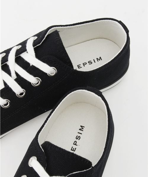 LEPSIM（レプシィム）の「ローカットスニーカーSS　710797（スニーカー・レディース・ブラック/オフホワイト・MEDIUM/LARGE）」の7枚目の写真