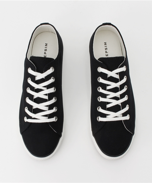 LEPSIM（レプシィム）の「ローカットスニーカーSS　710797（スニーカー・レディース・ブラック/オフホワイト・MEDIUM/LARGE）」の9枚目の写真