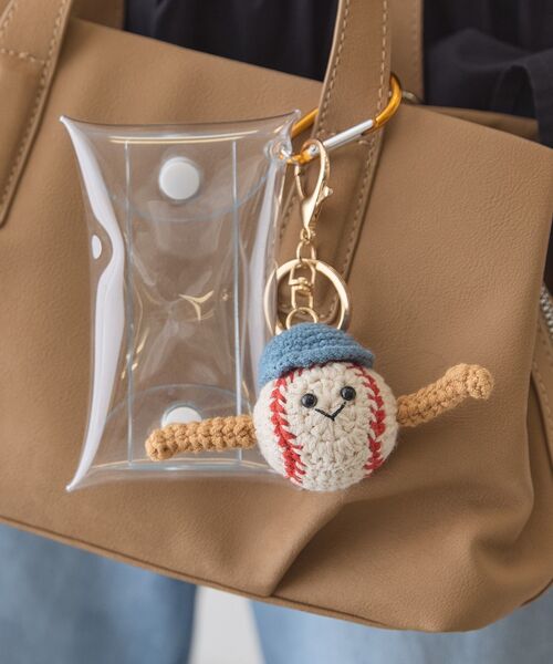 AMERICAN HOLIC（アメリカンホリック）の「ポーチin野球くんチャーム（ネックレス・レディース・アイボリー・FREE）」の3枚目の写真