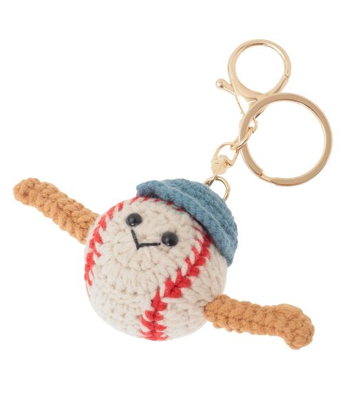 AMERICAN HOLIC（アメリカンホリック）の「ポーチin野球くんチャーム（ネックレス・レディース・アイボリー・FREE）」の5枚目の写真