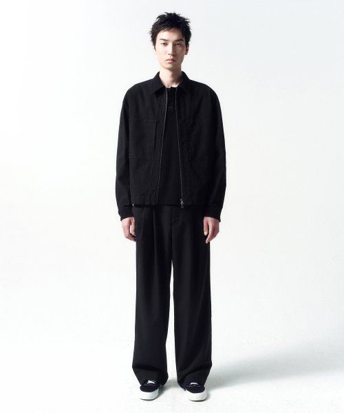 INSILENCE(インサイロンス)の「ウォッシュドヒドンポケットジャケットBLACK(ブルゾン・レディース・その他・SMALL/MEDIUM/LARGE)」の2枚目の写真