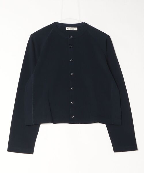 THE SHINZONE(ザ シンゾーン)の「INLAYED CARDIGAN 26SMSCU08(カーディガン/ボレロ・レディース・ネイビー/グレー・FREE)」の1枚目の写真