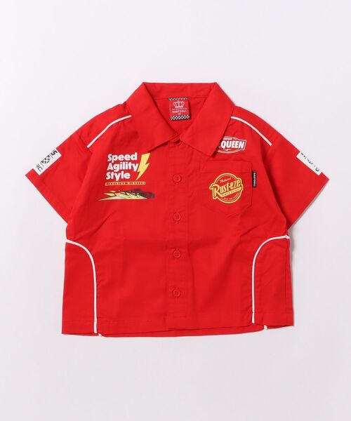 Disney(ディズニー)の「ディズニー カーズ レース風シャツ 1469K(シャツ/ブラウス・キッズ・レッド系9・90cm/110cm/100cm/120cm/130cm)」の4枚目の写真