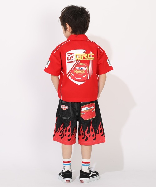 Disney(ディズニー)の「ディズニー カーズ レース風シャツ 1469K(シャツ/ブラウス・キッズ・レッド系9・90cm/110cm/100cm/120cm/130cm)」の6枚目の写真