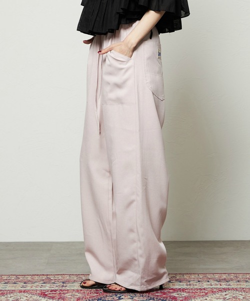 Lee(リー)の「Lee/リー【涼】リラックスワイドペインターパンツ(その他パンツ・レディース・ブラック/ピンク・SMALL/MEDIUM)」の5枚目の写真