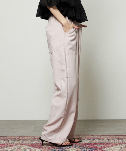 Lee(リー)の「Lee/リー【涼】リラックスワイドペインターパンツ(その他パンツ・レディース・ブラック/ピンク・SMALL/MEDIUM)」の6枚目の写真