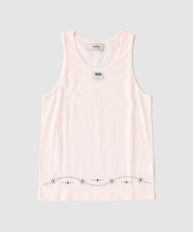 DAIRIKU / ダイリク "Waist Studs" Fancy Dobby Tag Tank Top