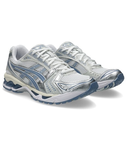 ASICS(アシックス)の「ASICS GEL-KAYANO 14(アシックス ゲル カヤノ 14)(スニーカー・メンズ・シルバー系/ホワイト系・29cm/28.5cm/28cm/27.5cm/27cm/26.5cm/26cm/24.5cm/24cm)」の1枚目の写真
