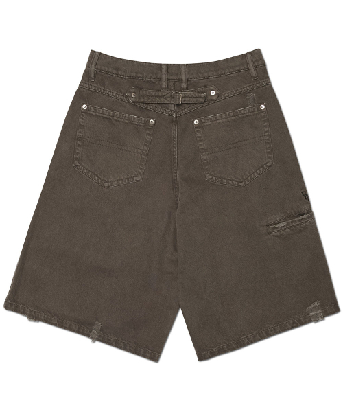 NOMANUAL(NOMANUAL)の「CINCH BACK BERMUDA SHORTS - STONE(その他パンツ・レディース・その他・LARGE/MEDIUM/SMALL/X-LARGE)」の2枚目の写真