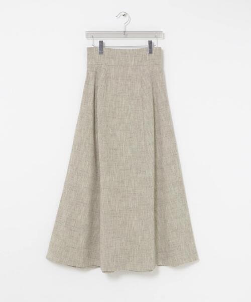 URBAN RESEARCH（アーバンリサーチ）の「new basic　SLAB NEP FLARE SKIRT（スカート・レディース・ベージュ/グレー・40/38/36）」の7枚目の写真