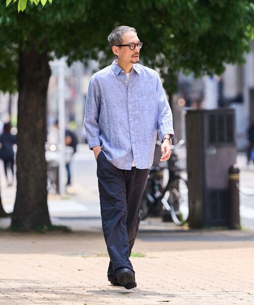 SHIPS(シップス)の「SHIPS: RAYMOND レギュラーカラー 7スリーブ シャツ(シャツ/ブラウス・メンズ・ロイヤルブルー/ベージュ・X-LARGE/LARGE/MEDIUM/SMALL)」の4枚目の写真