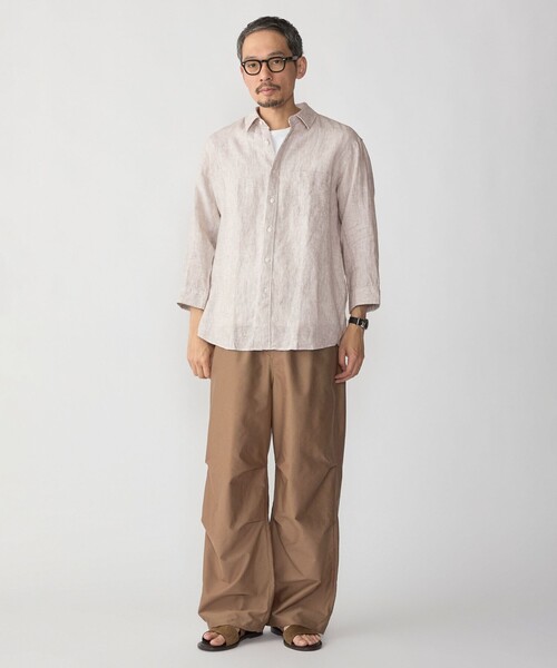 SHIPS(シップス)の「SHIPS: RAYMOND レギュラーカラー 7スリーブ シャツ(シャツ/ブラウス・メンズ・ロイヤルブルー/ベージュ・X-LARGE/LARGE/MEDIUM/SMALL)」の6枚目の写真