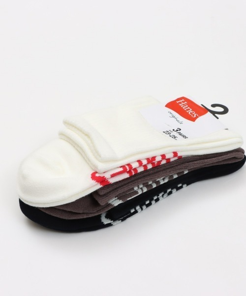HANES(ヘインズ)の「【Hanes/ヘインズ】レディース 【3足組】Hanes originals スニーカーインソックス(ソックス/靴下・レディース・その他1・SMALL)」の3枚目の写真