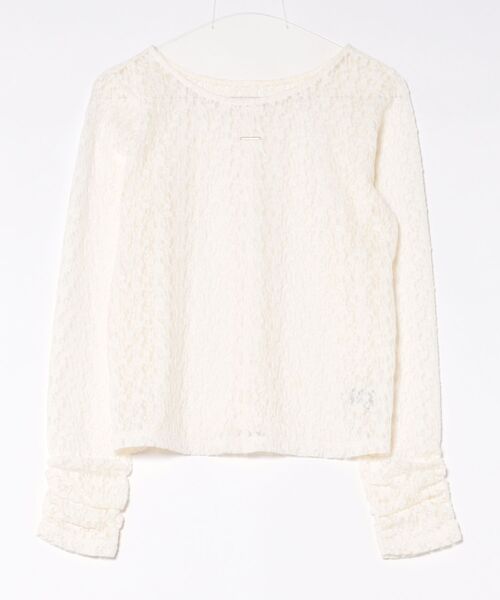 apres jour clair（アプレジュールクレア）の「【apres jour clair】プレート付きレーストップス（Tシャツ/カットソー・レディース・ブラック/ブラウン系その他/アイボリー/ミント/ピンクベージュ・フリー/X-LARGE）」の11枚目の写真
