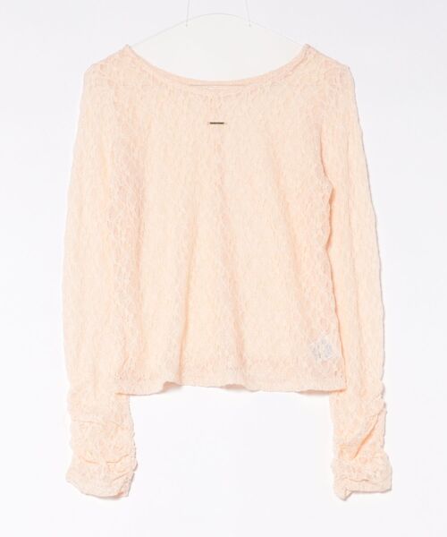 apres jour clair（アプレジュールクレア）の「【apres jour clair】プレート付きレーストップス（Tシャツ/カットソー・レディース・ブラック/ブラウン系その他/アイボリー/ミント/ピンクベージュ・フリー/X-LARGE）」の7枚目の写真