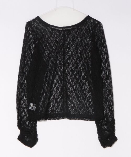 apres jour clair（アプレジュールクレア）の「【apres jour clair】プレート付きレーストップス（Tシャツ/カットソー・レディース・ブラック/ブラウン系その他/アイボリー/ミント/ピンクベージュ・フリー/X-LARGE）」の6枚目の写真