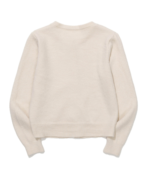MOAA(モア)の「Gold Button Round-Neck Knit Cardigan (IVORY)(カーディガン/ボレロ・レディース・その他・FREE)」の6枚目の写真