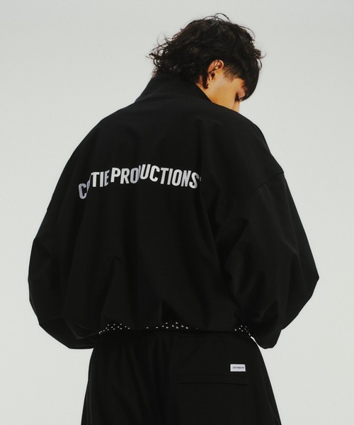 COOTIE PRODUCTIONS（クーティープロダクションズ）の「Frost Weave Track Jacket（ナイロンジャケット・メンズ・ブラック・LARGE/MEDIUM/SMALL/X-LARGE）」の3枚目の写真
