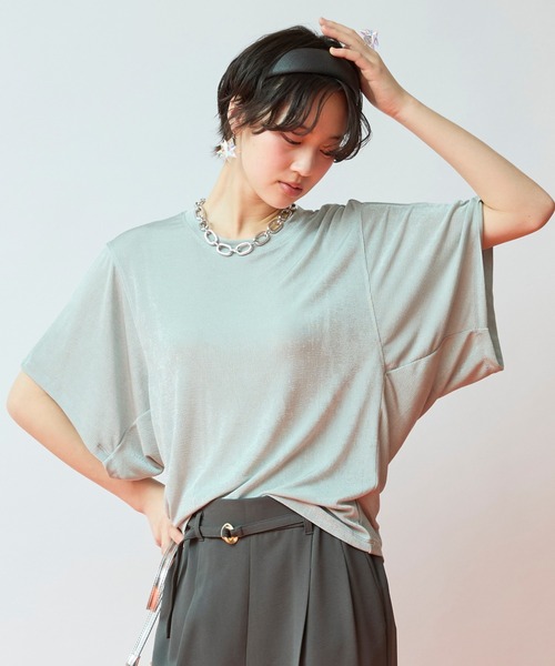 【FONT LAB】ドレープコクーンTシャツ