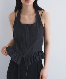 CODE A（コードエー）の「halter neck bustier（ベスト）」