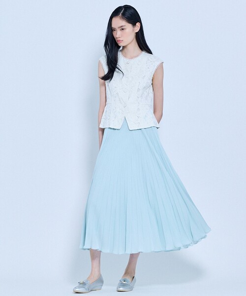 TOCCA（トッカ）の「PLEATS RHAPSODY スカート（スカート・レディース・ライトグリーン系/ピンク系・0/4）」の6枚目の写真