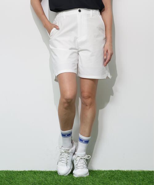 PING(ピン)の「【PING APPAREL】全方向ストレッチドライタッチリップストップショートパンツ <GOLD> (LADIES)(その他パンツ・レディース・ブラック/ホワイト/ピンク/ベージュ・S/XS/M/L/LL)」の2枚目の写真
