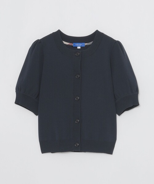 BLUE LABEL CRESTBRIDGE（ブルーレーベルクレストブリッジ）の「【一部店舗限定】ショートカーディガン（ニット/セーター・レディース・オフホワイト/ダークネイビー・40/38）」の3枚目の写真