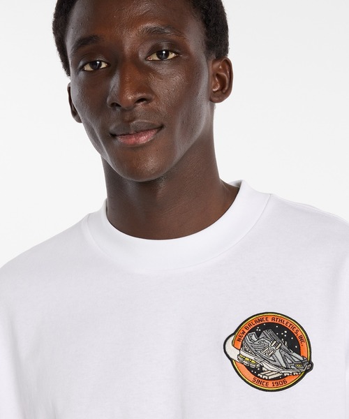 NEW BALANCE（ニューバランス）の「Ghica スポーツステーション　オーバーサイズドTシャツ（Tシャツ/カットソー・メンズ・ホワイト・MEDIUM/LARGE/X-LARGE/XX-LARGE）」の5枚目の写真