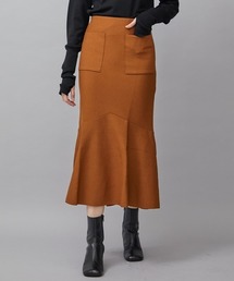 WRAPINKNOT（ラッピンノット）の「【WRAPINKNOT(ラッピンノット)】《STUDIOUS別注》別注マーメイドニットスカート WZ22S-LSK21（スカート）」