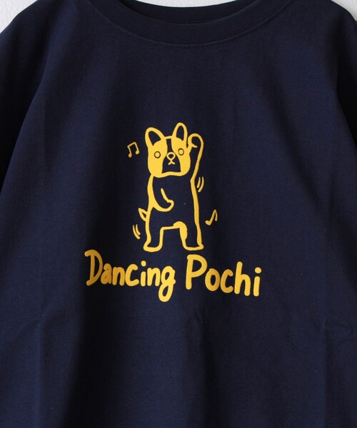 FREDY MAC(フレディーマック)の「【マックT】【Dancing Pochi】original body T-shirts(Tシャツ/カットソー・メンズ・ホワイト/ネイビー・M/L/S)」の4枚目の写真