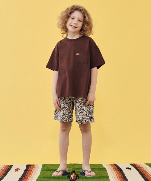 Lee（リー）の「Lee/リー【110-150cm】Leeロゴ ポケットTシャツ（Tシャツ/カットソー・キッズ・チャコール/ホワイト/ブラウン・110/120/130/140/150）」の12枚目の写真
