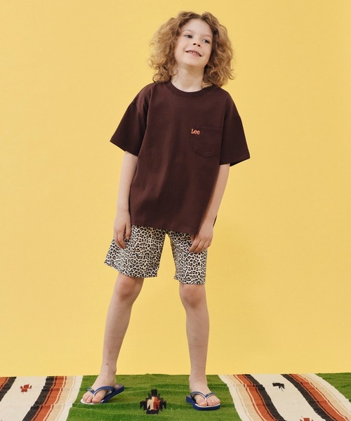 Lee（リー）の「Lee/リー【110-150cm】Leeロゴ ポケットTシャツ（Tシャツ/カットソー・キッズ・チャコール/ホワイト/ブラウン・110/120/130/140/150）」の13枚目の写真