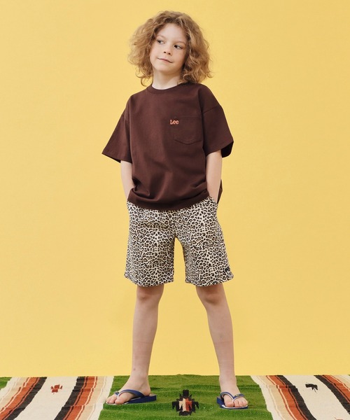 Lee（リー）の「Lee/リー【110-150cm】Leeロゴ ポケットTシャツ（Tシャツ/カットソー・キッズ・チャコール/ホワイト/ブラウン・110/120/130/140/150）」の14枚目の写真