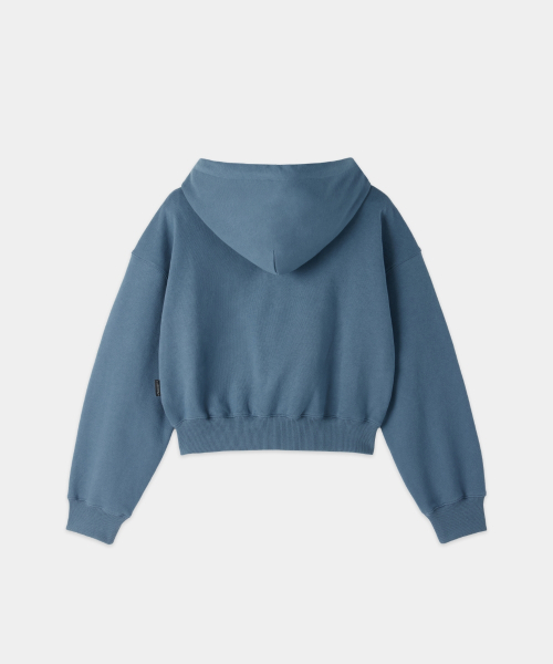 MAISON MINED（メゾンミネド）の「(W) DOODLE HEART CROP HOODIE BLUE GRAY（パーカー・レディース・その他・SMALL/MEDIUM）」の9枚目の写真