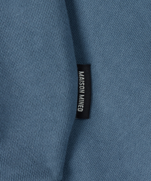 MAISON MINED（メゾンミネド）の「(W) DOODLE HEART CROP HOODIE BLUE GRAY（パーカー・レディース・その他・SMALL/MEDIUM）」の4枚目の写真
