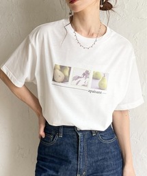 オーバーサイズ 接触冷感 UVカット 半袖 ロゴ フォトプリントTシャツ