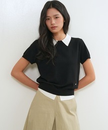 GENERAL IDEA（ジェネラルアイデア）の「【GENERAL IDEA】レイヤード エッセンシャル ハーフプルオーバー   LAYERED ESSENTIAL HALF PULLOVER（ニット/セーター）」